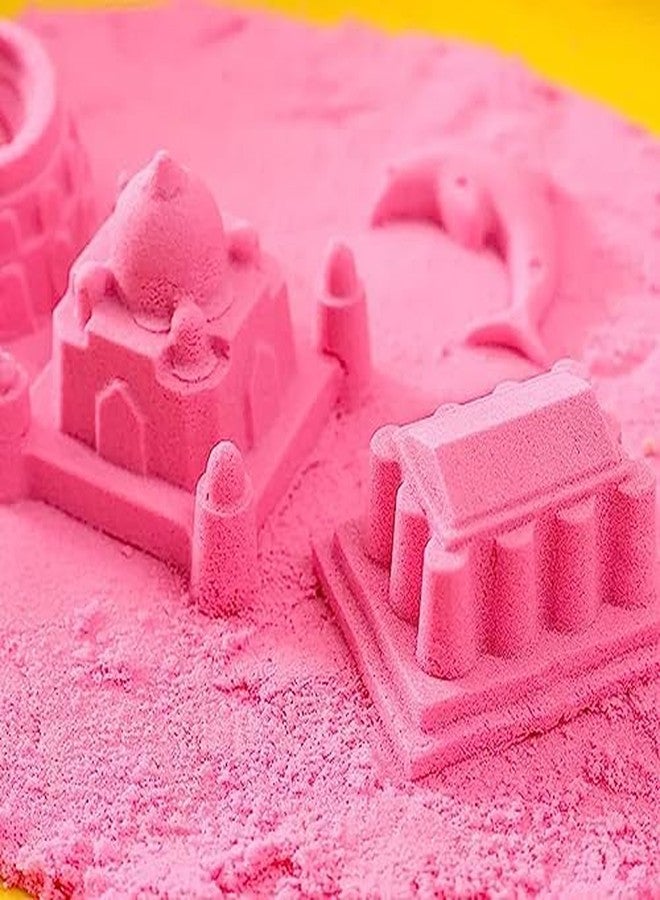 Firstly Traders Play Sand for Kids Sand Pit Kit with 800g Mouldable Sand,4 Sand Moulds & 3 Sand Tools, Sand Toys for Toddlers Age 3-5 - Image 2